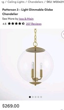 Patterson 3 light globe