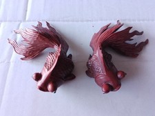 PAIR VINTAGE HAND CARVED