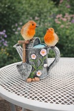 2 Robins on a Garden Watering