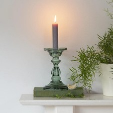 Coloured Glass Candlestick