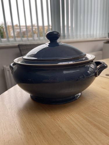 Denby boston blue serving - blue, dish