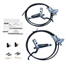 TRP DH-R EVO HD-M846 Hydraulic Disc Brake Set 4-Piston Caliper (F+R) , Silver