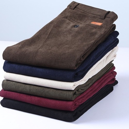 Men corduroy pants straight - men's,