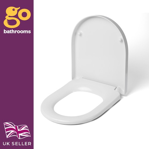 White toilet seat - white,