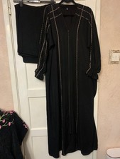 Abaya hijab saudi with front zipper, stylish Large Size maxi style 