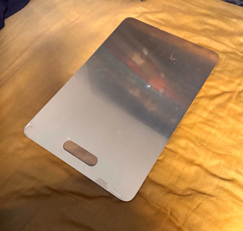 Silver metal screen - screen, printing