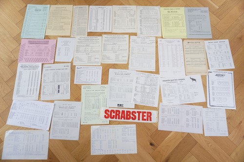 Assorted bus timetable poster - bus,