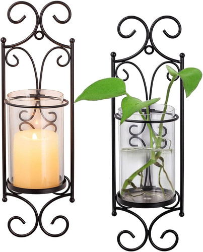 Wall candle sconces with - candle,
