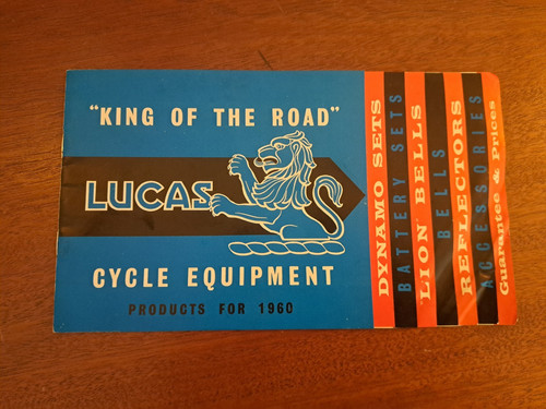 Rare vintage 1960 lucas - rare,