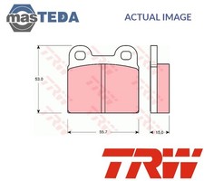 GDB102 BRAKE PADS SET BRAKING PAD REAR TRW NEW OE REPLACEMENT