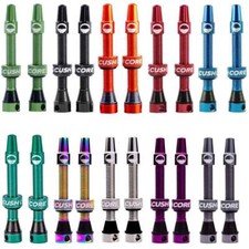 CushCore Tubeless Valves 44mm Presta Valve MTB Mountain Bike Spares Colours New