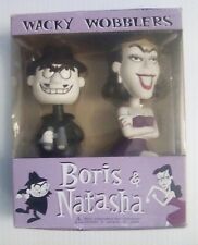 Funko Wacky Wobbler Set: Rocky & Bullwinkle: Boris & Natasha Bobblehead Figures
