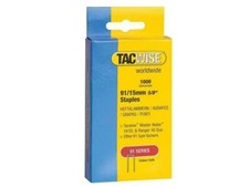 Tacwise 91 Narrow Crown Staples 15Mm - Electric Tackers Pack 1000 TAC0283