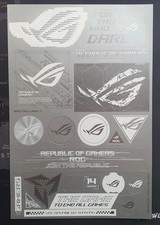 WHITE ASUS ROG Strix Stickers