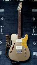 Squier By Fender Paranormal FSR Cabronita Telecaster Thinline Shorline Gold P90s