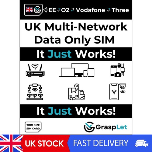 Multi network data sim card - uk, multi-network