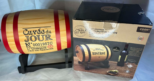 Wooden wine dispenser - wooden, 27cm