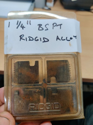 Ridgid dies pipe - alloy,