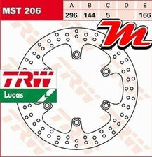 Front brake disc trw lucas - front,