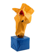 Orange Horse Head Ornament