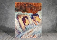 Henri de Toulouse-Lautrec In Bed CANVAS PAINTING ART PRINT  1726