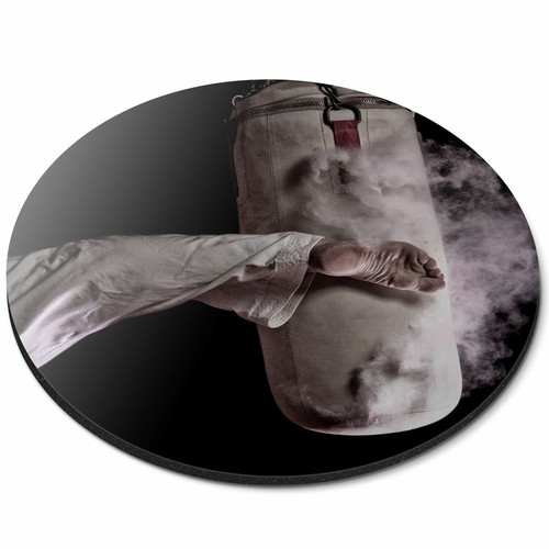 Round mouse mat karate - round, kick