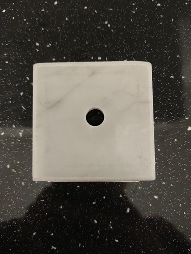 Marble trophy base pre drilled - base,