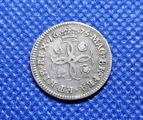 1675 maundy fourpence charles - 1675,