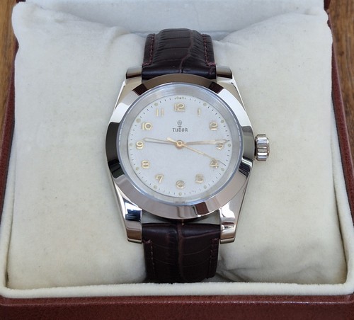 Cased rolex tudor gents - re-cased,