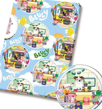 Polycotton Fabric Bluey Bingo
