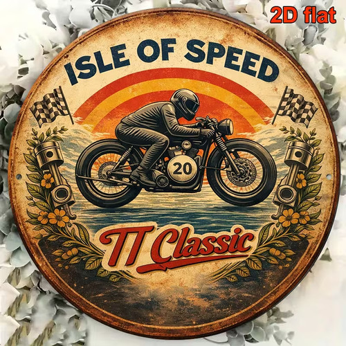 Vintage retro style isle - vintage, of