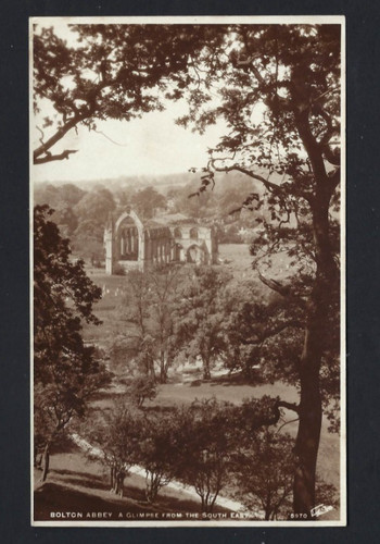Rppc bolton abbey a - (a793), abbey,