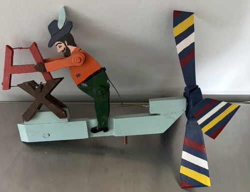 Vintage folk art wood - vintage,