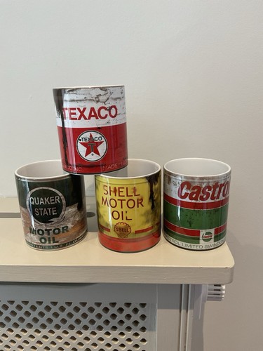 Set ceramic oil can mugs - can,