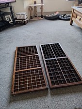 Brown exotic wood  Shelf Rack Unit Free Standing for CD and DVD 