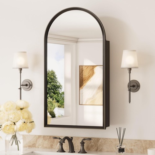Arched recessed bathroom - arched,