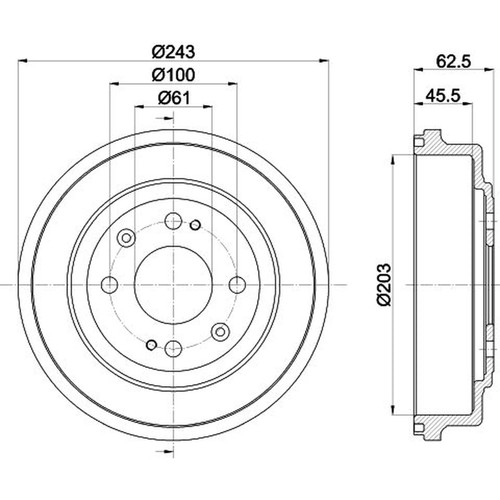 Mintex brake drum assembly - mintex,