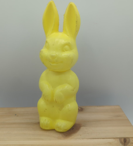 Vintage easter plastic bunny - easter,