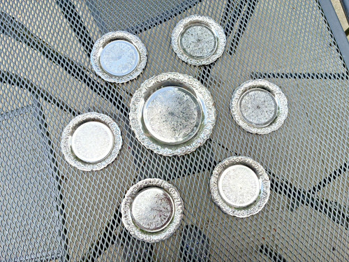 Vintage silver plated set - plated, 6