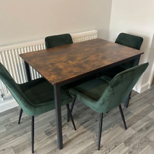 Industrial Dining Table Rustic Metal Furniture Vintage Retro Kitchen Breakfast