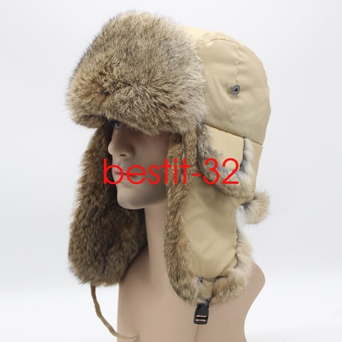 Real rabbit fur - real, ushanka