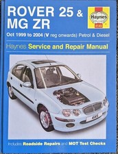 Rover 25 MG ZR 1999-2006 Petrol Diesel Haynes Workshop Manual HARDBACK 1.8