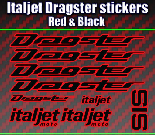 Italjet dragster decals - dragster,