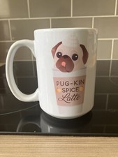 Pug Dog Mug Kawaii Cute Pug-kin Spice Latte Fall USA Adorable Tea Coffee Drinks