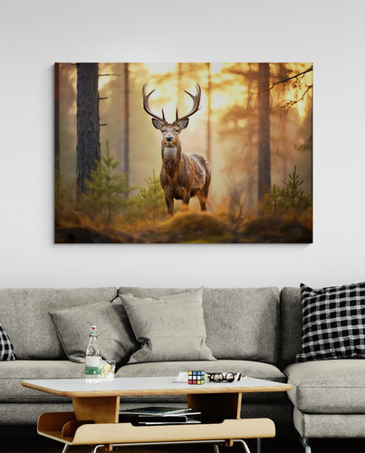 Stag deer animal canvas - stag,
