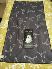Ping golf towel, and glove