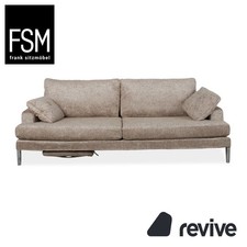 FSM Clarus Fabric Three-Seater