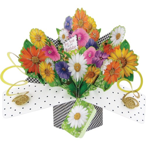 Pop card flowers - 3d,