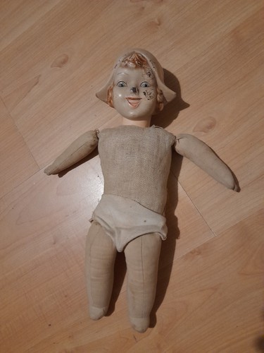 Pixie doll smiley face - doll,