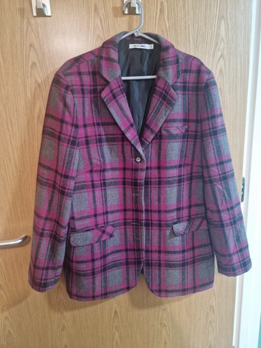 Pink and grey tartan alice - and,